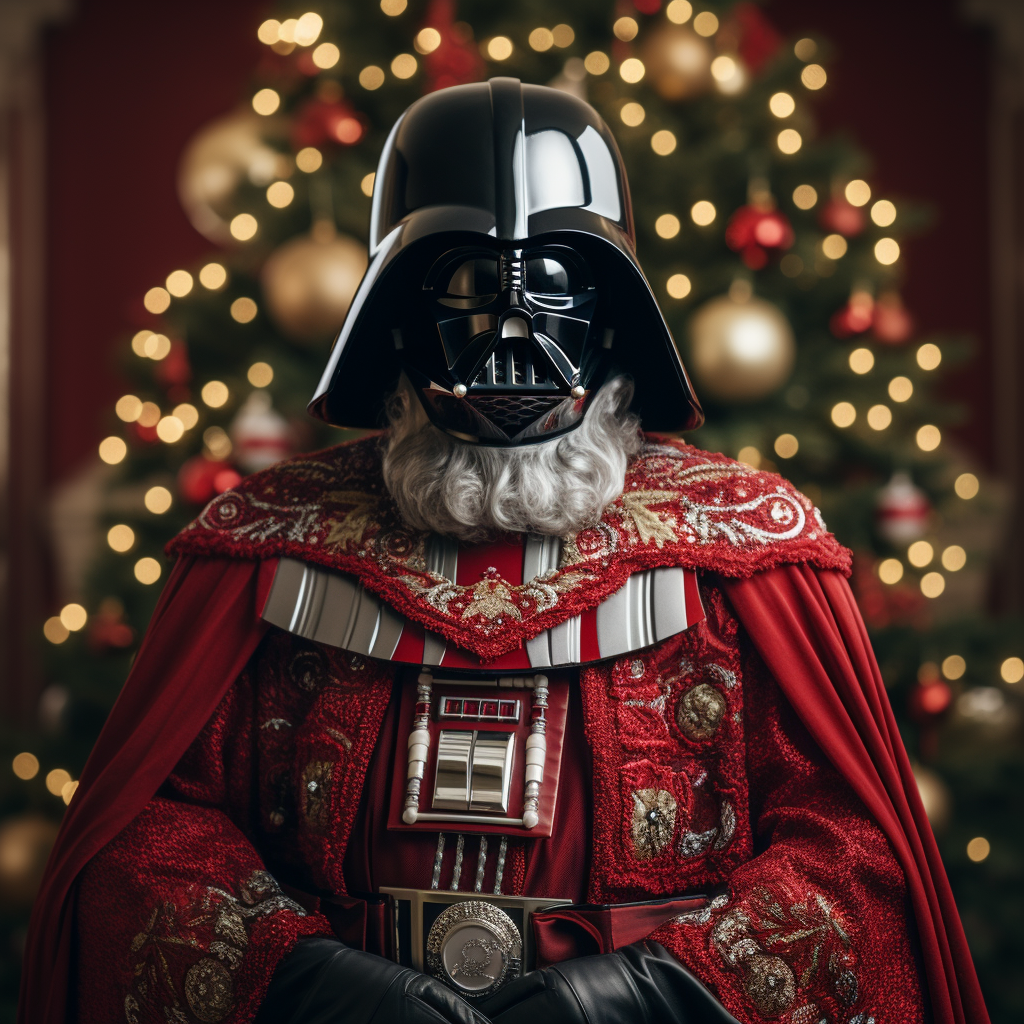 Darth Vader in Santa Claus Suit