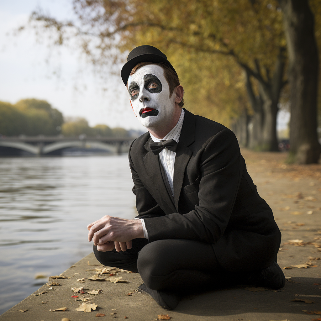 David Mitchell Mime Artist Thames