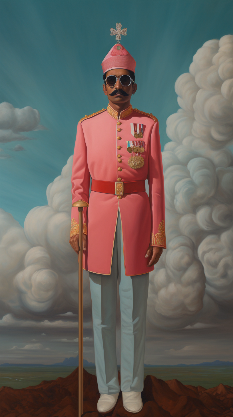 Maharaja Ranjeet Shingh Standing Art