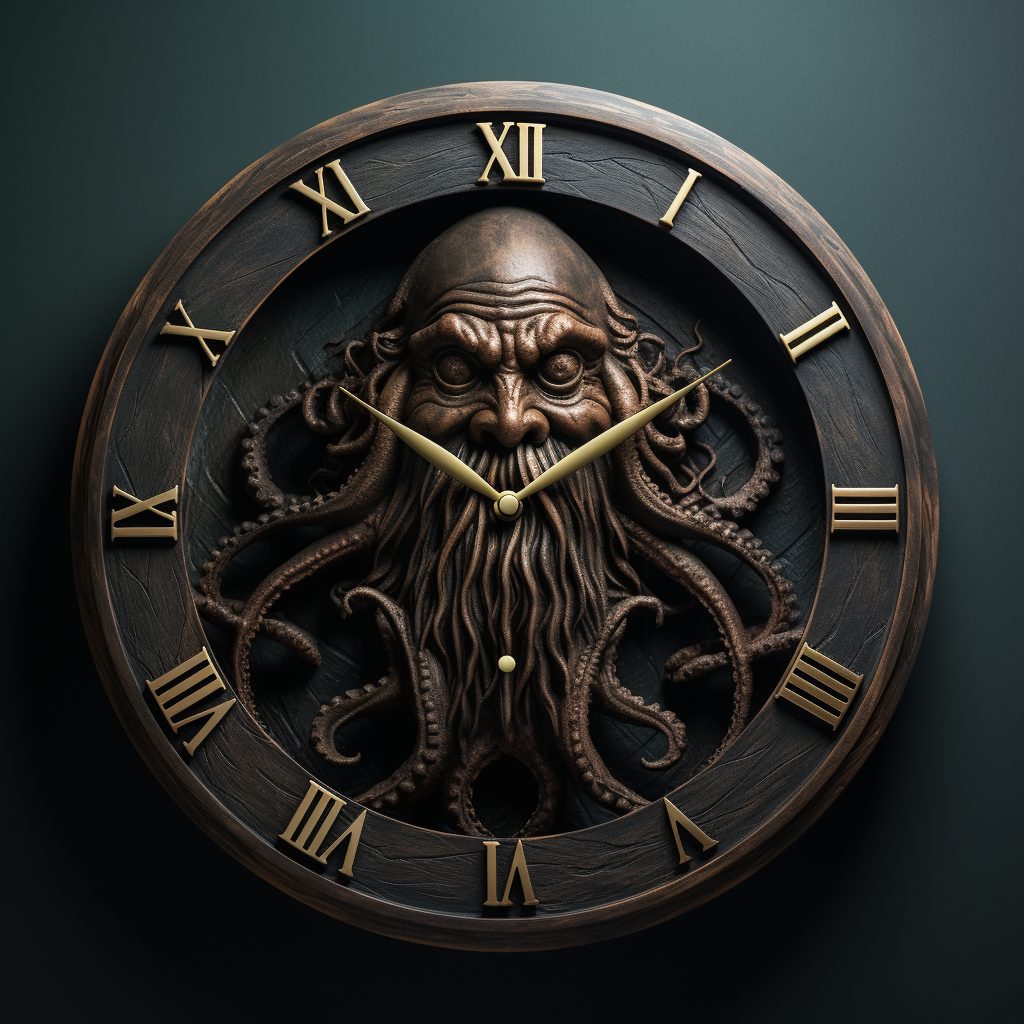 Realistic Davy Jones Pirates of Carribean Clock Design