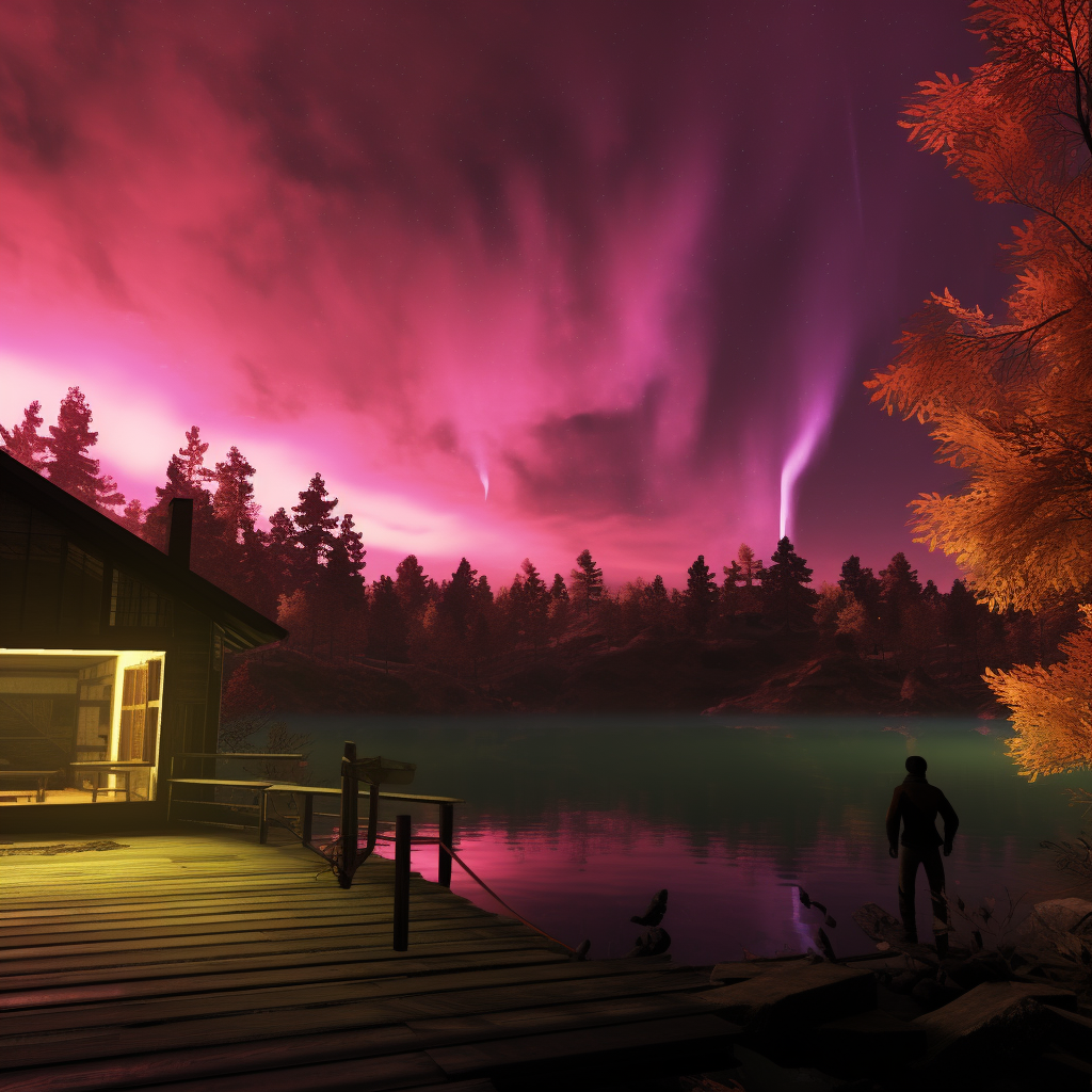 Aurora Borealis in Dayz Game