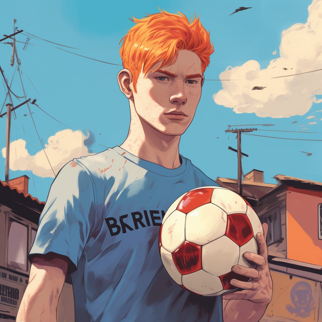 Kevin De Bruyne playing football by Satoshi Kon