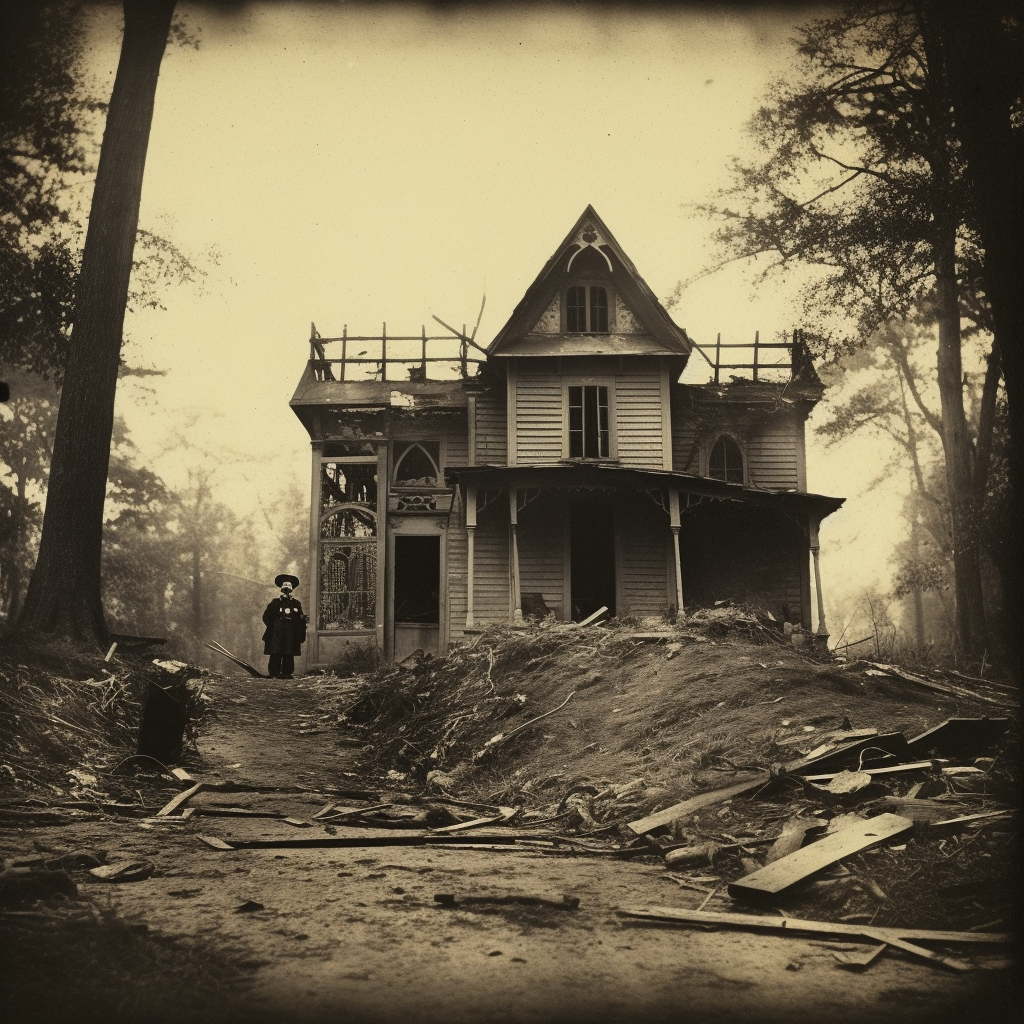 Vintage Death House Album Cover 1892