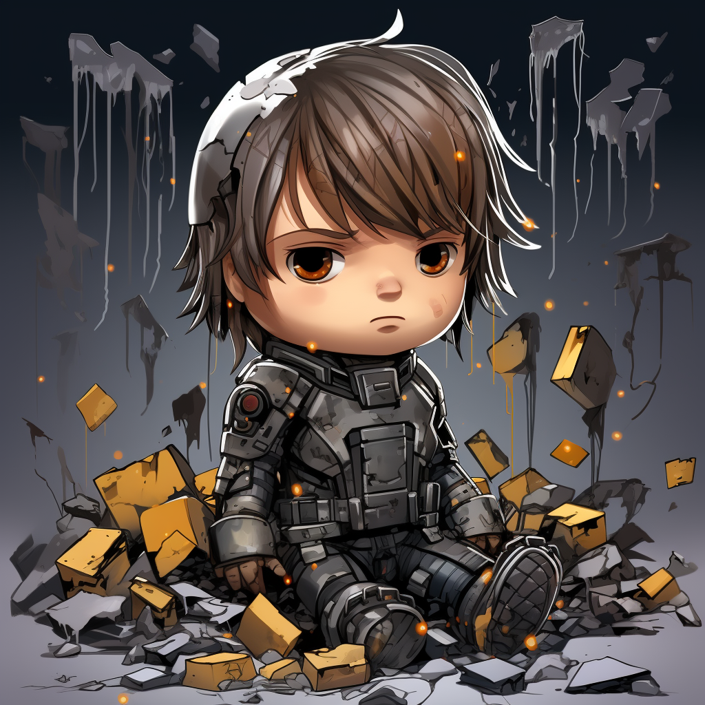 Cute Death Stranding Chibi BT Characters