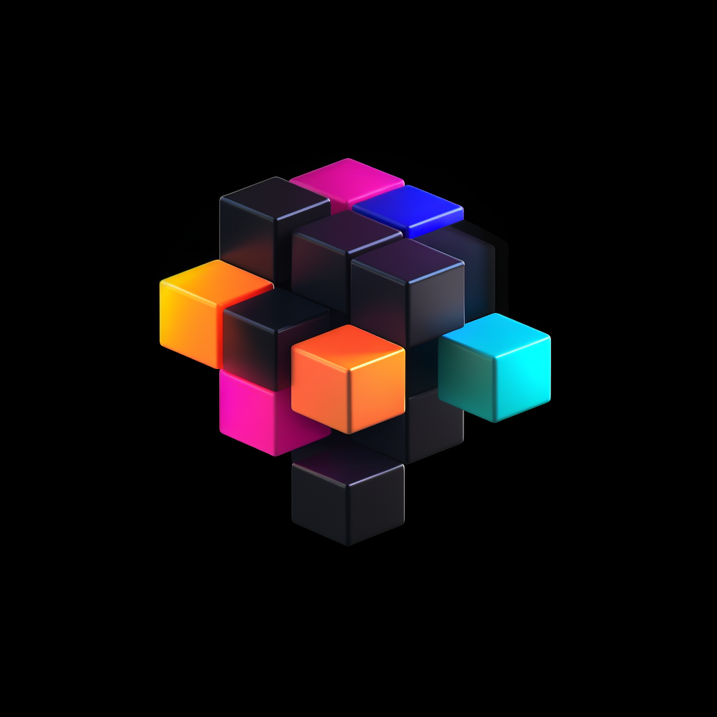 Decentralized Operating System Logo Cubes