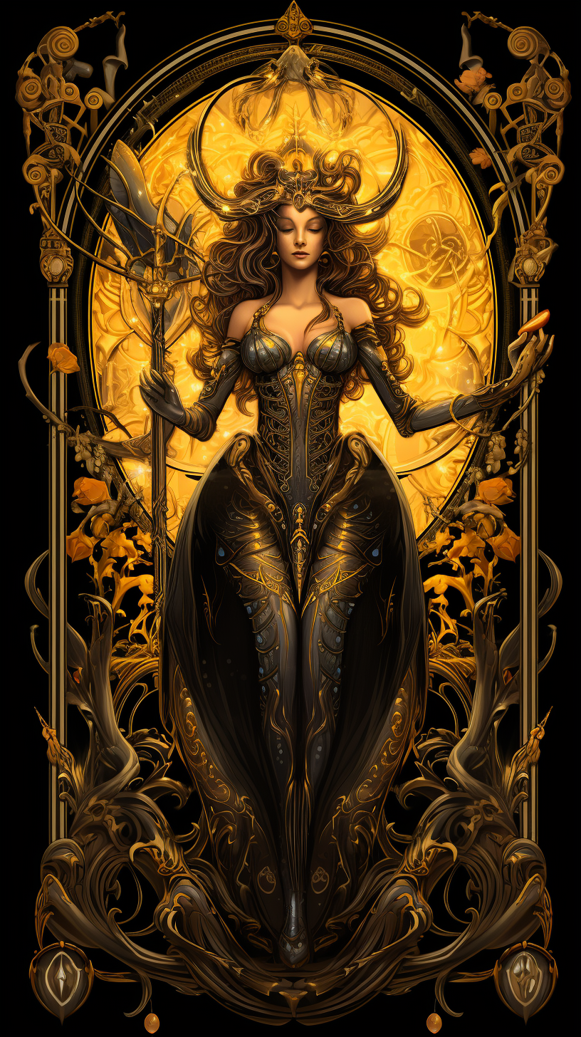 Art Deco Scorpio Tarot Goddess