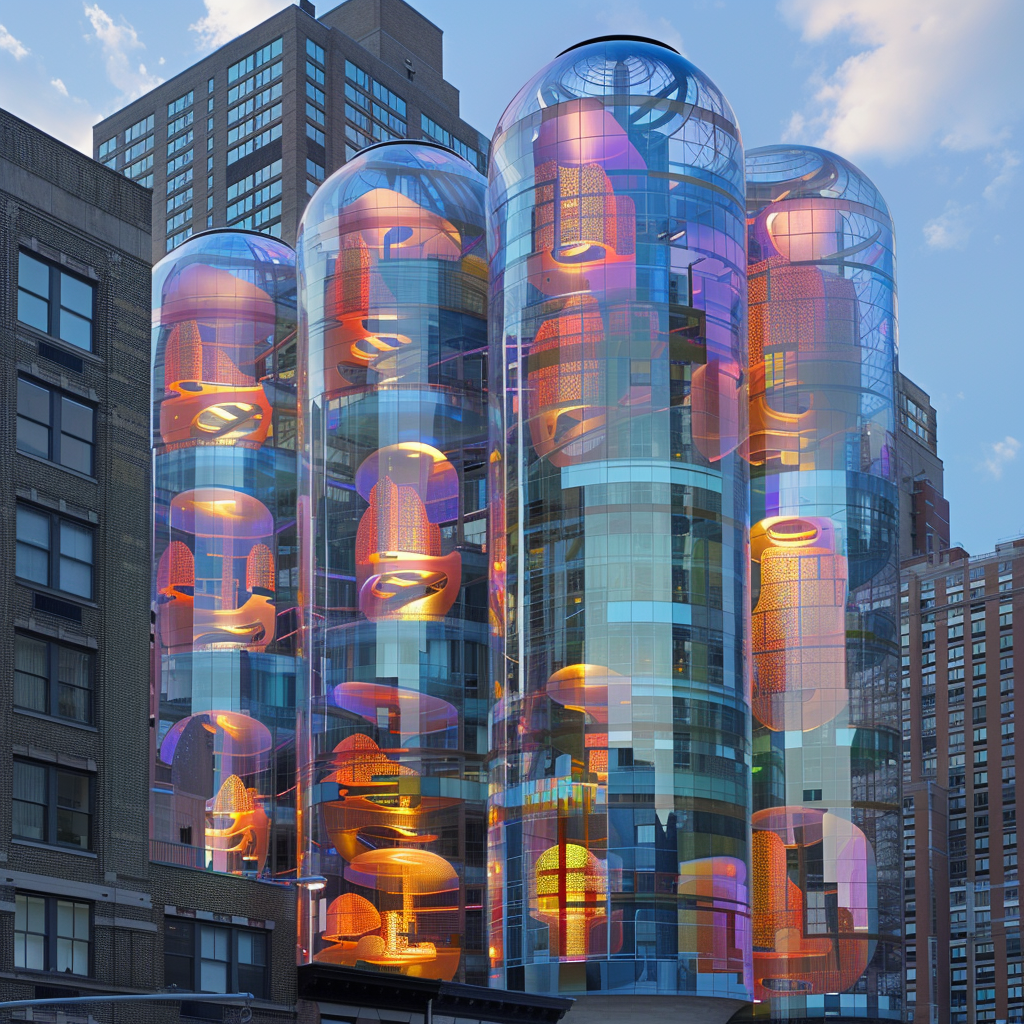 Unique Deconstructionist Architecture Building Capsules