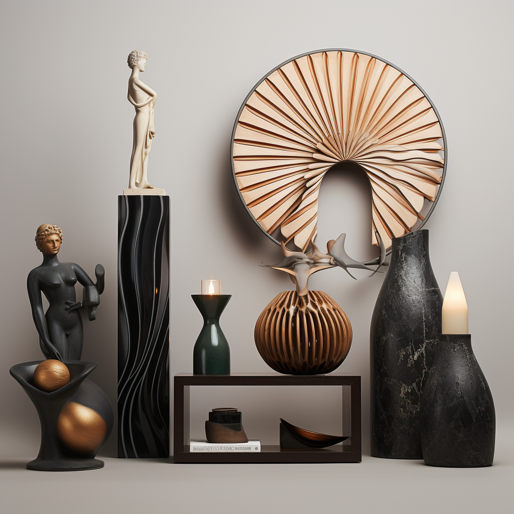 Stylish decorative modern set image