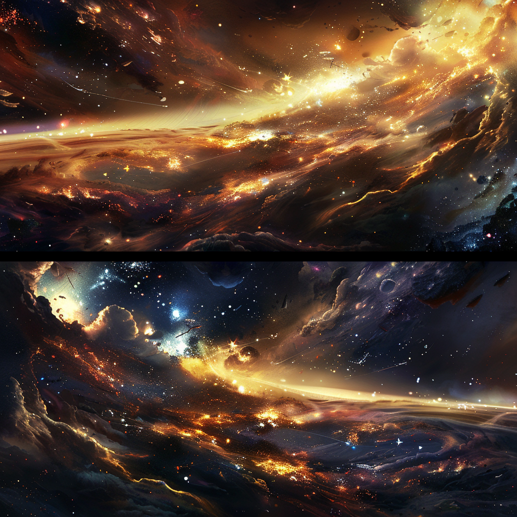 Deep space stars YouTube banner