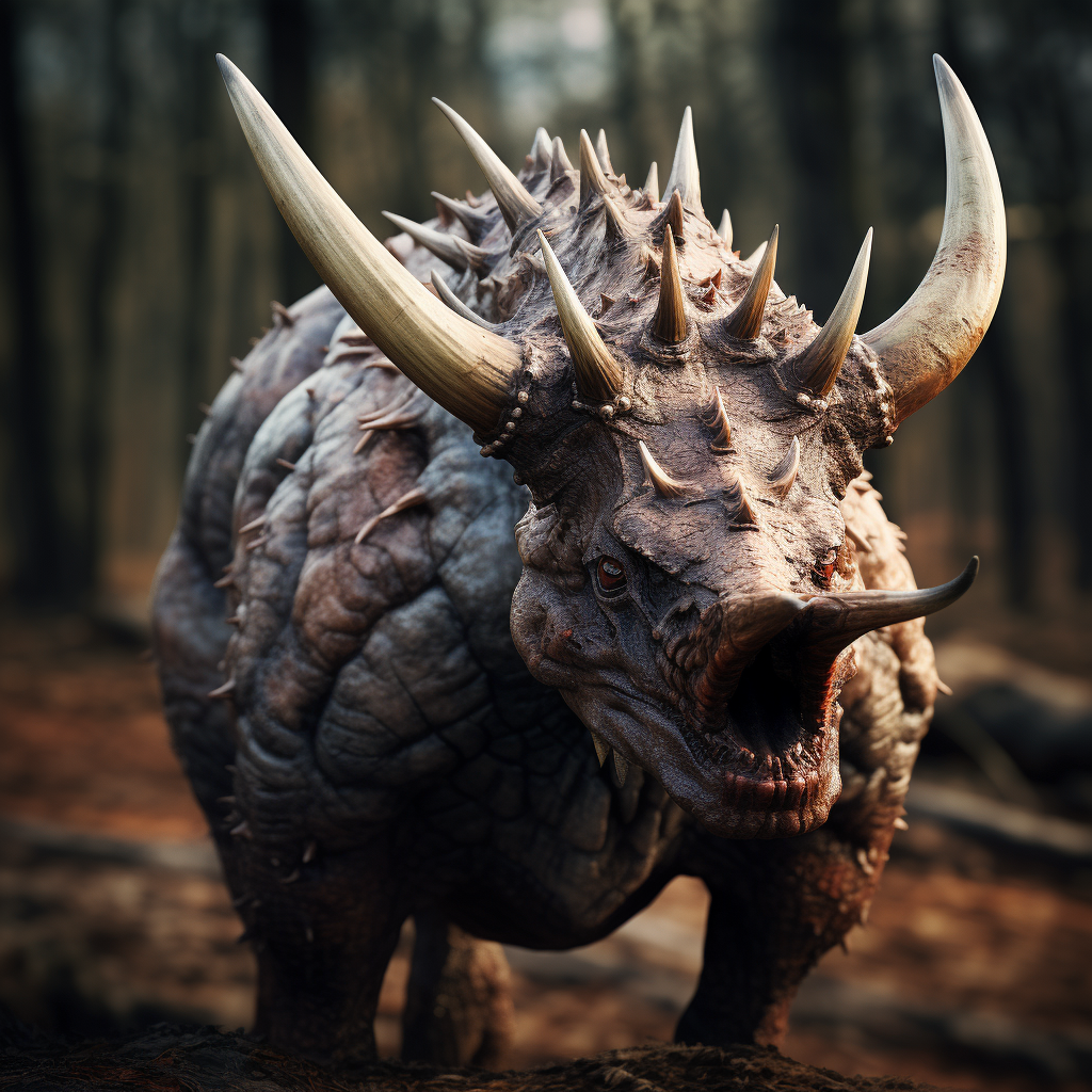 Magnificent Deer Triceratops Hybrid Creature