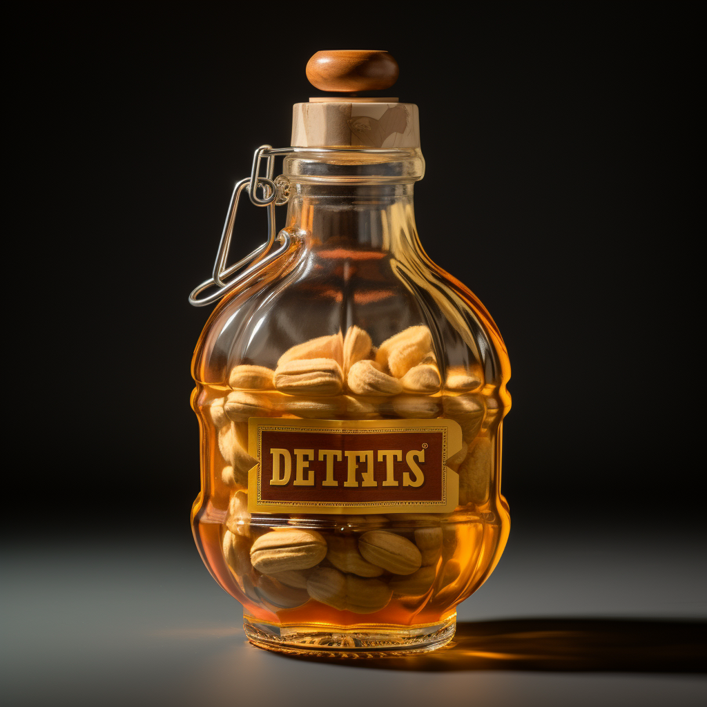 Peanut Butter Whiskey Bottle - Deez Nuts