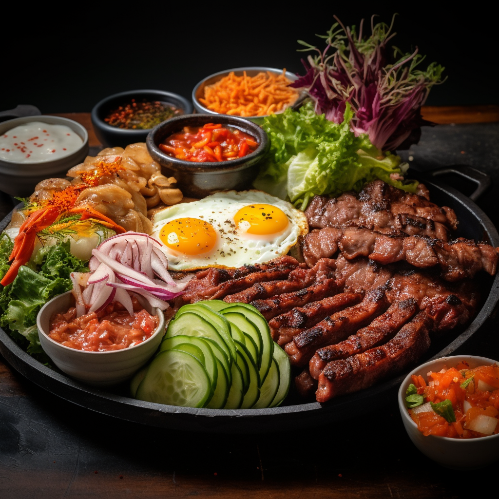 Delicious Korean Food Meat Dish