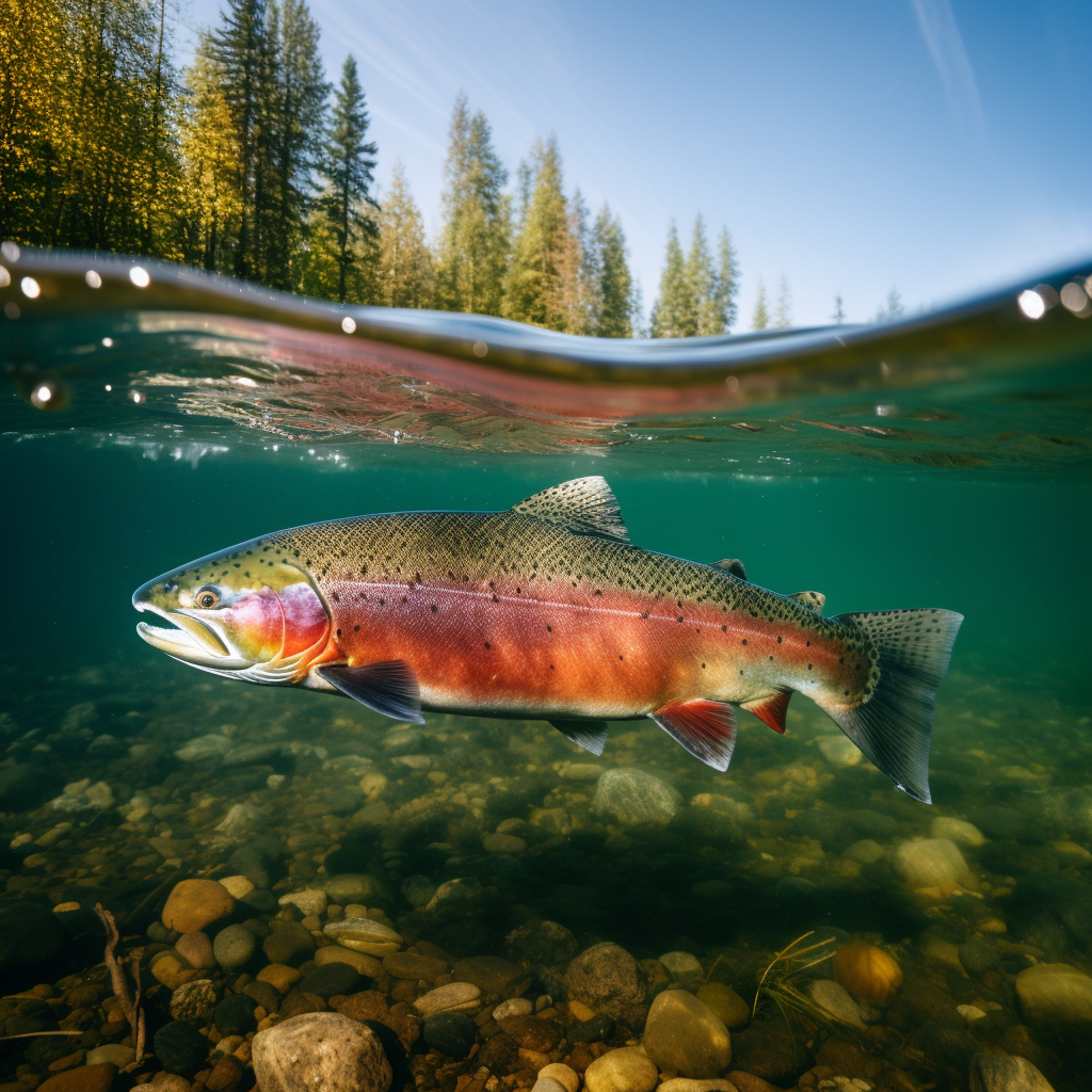 Fresh and Tasty Raw Salmon