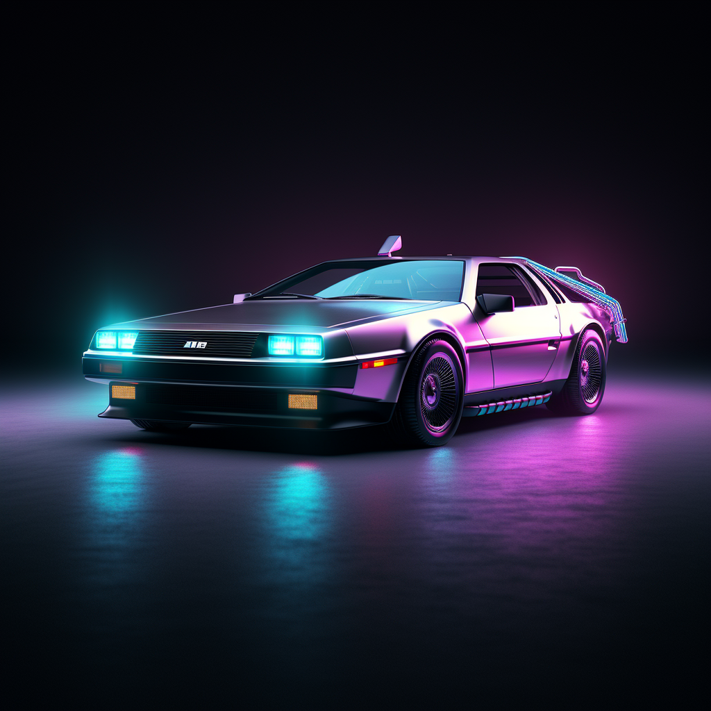 Delorean minimalist fintech experience