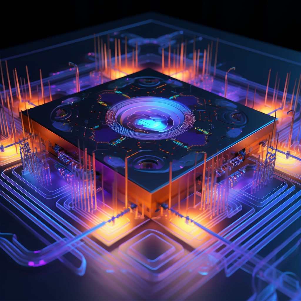 Illustration of Dense Plasmonic Processor