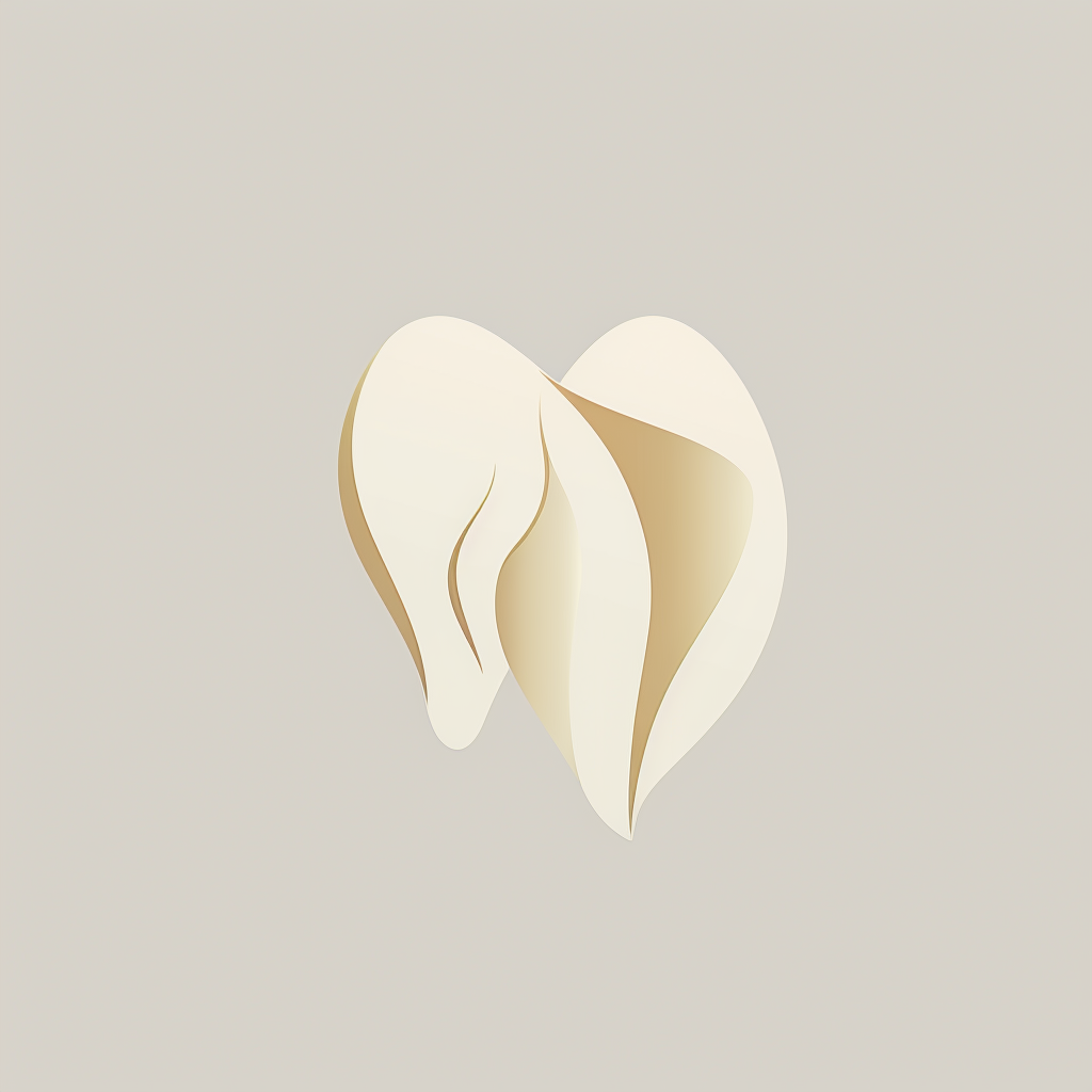 Vector tooth silhouette logo for dental clinic