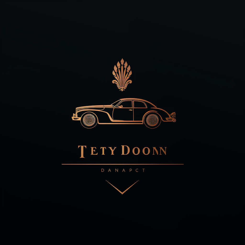 Luxury brand logo with cigars, suits, and cars