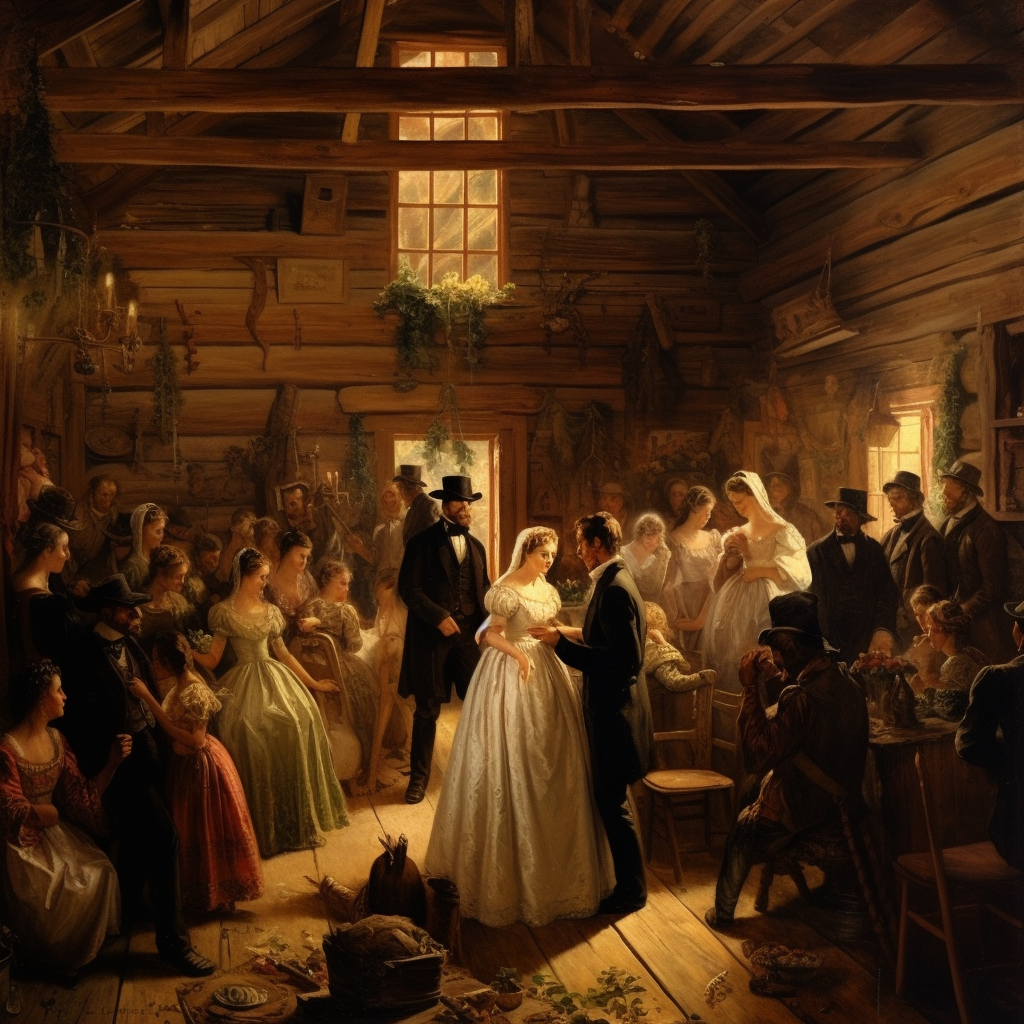 Deranged Wedding in Hunting Cabin  image