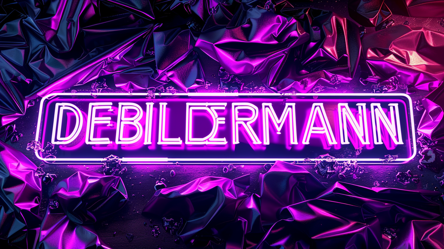 Derbildermann 80s LED Sign Halftone