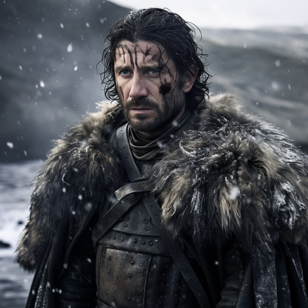 Derek Shepherd in Night's Watch from Game of Thrones