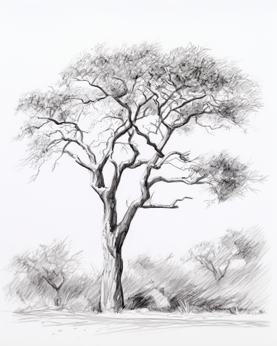 Sketch of a Fanciful Desert Tree