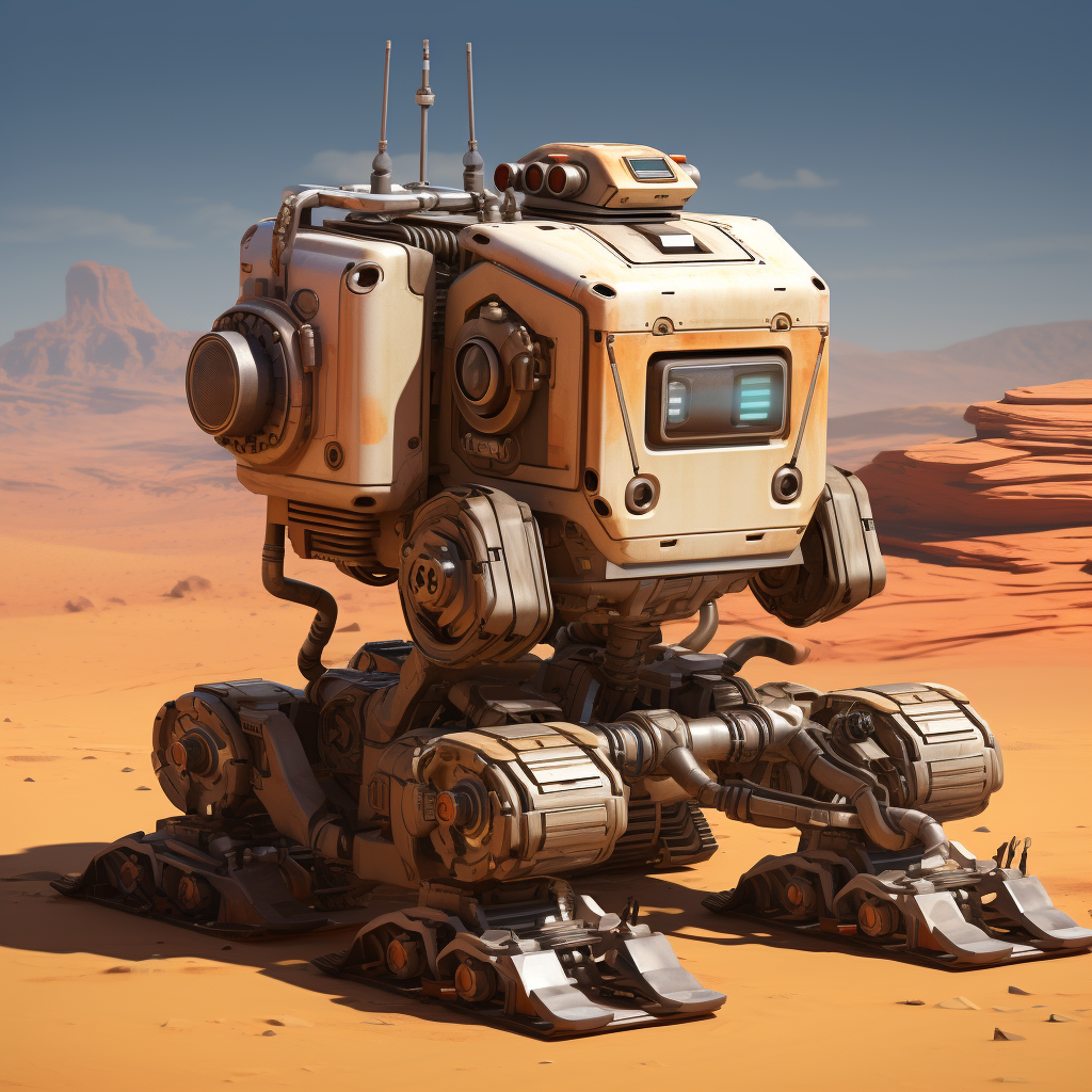 Small desert repair robot concept