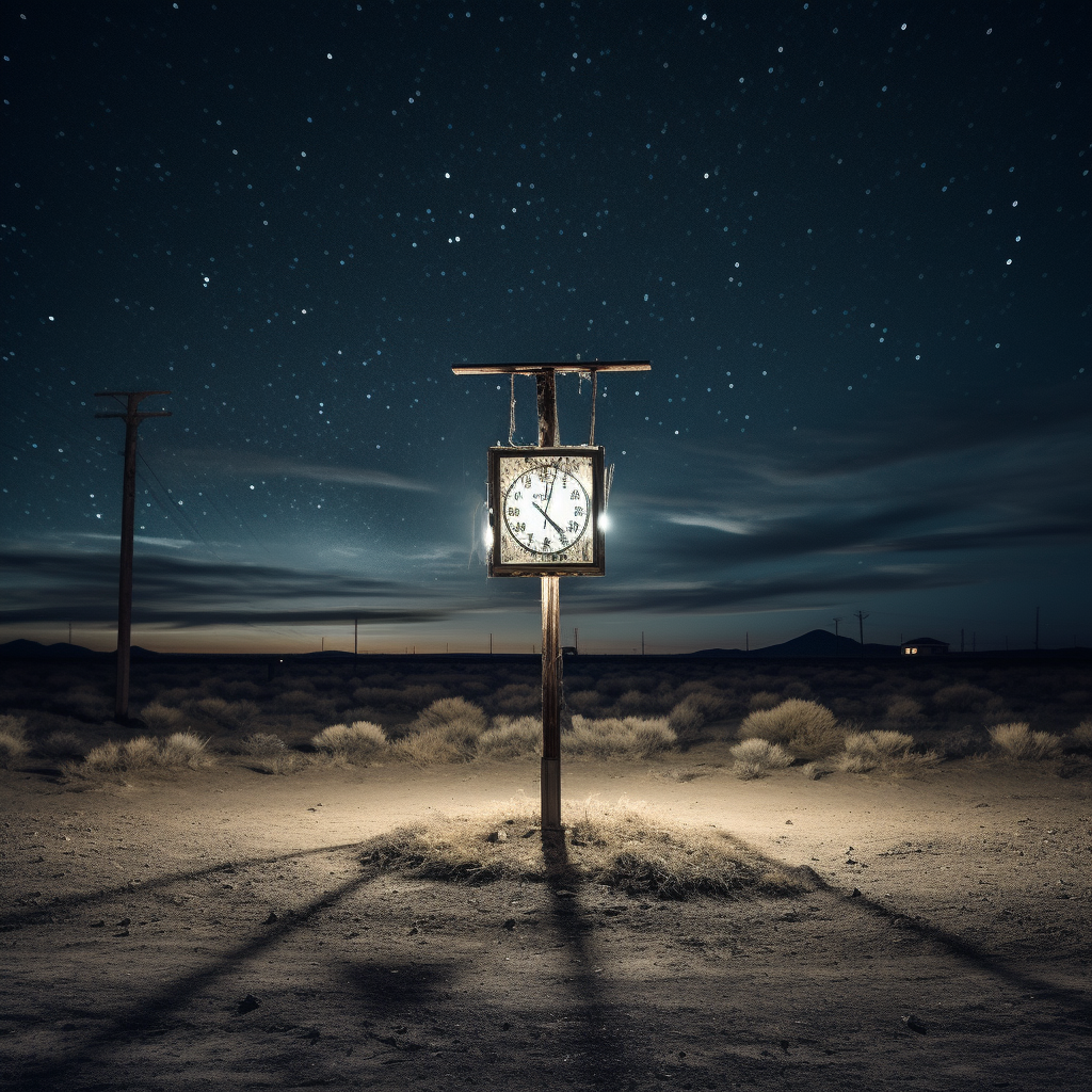 Captivating Marfa Lights in Desert Night