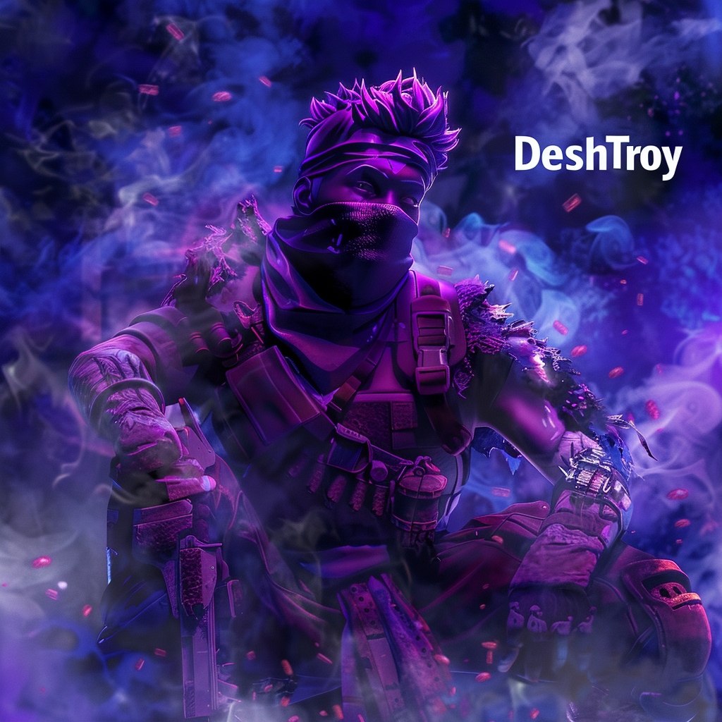 DeshTroy Fortnite Streamer Wallpaper Image