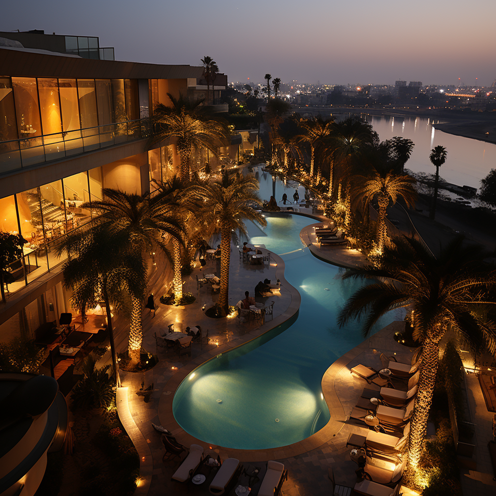 Luxurious design hotel in Baghdad waterfront