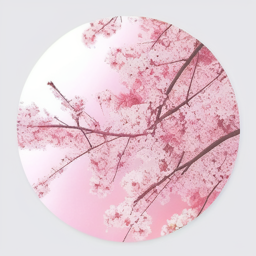 Sakura blossom sticker design