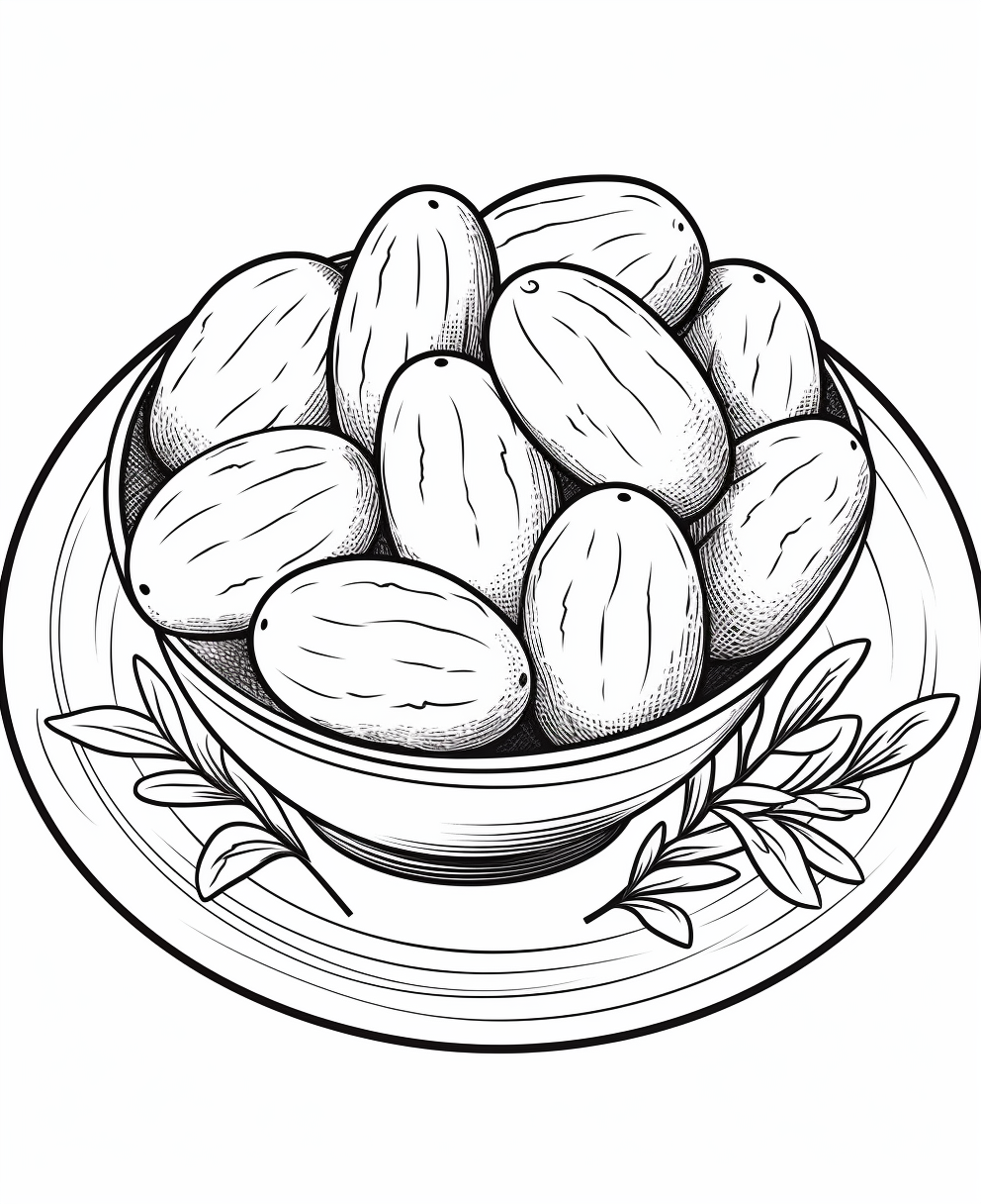 Cartoon-style dessert Madeleines on a plate