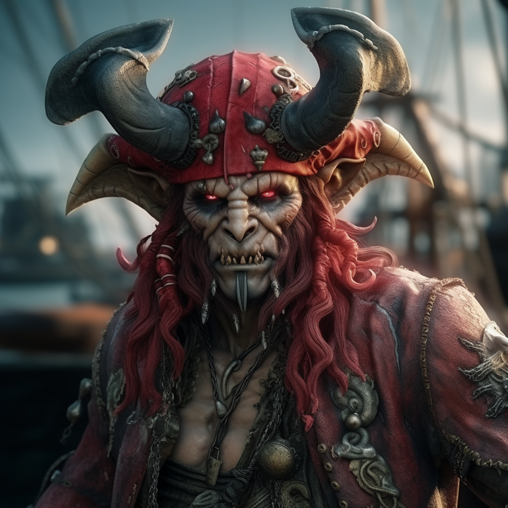 Devil Imp Pirate Red Skin