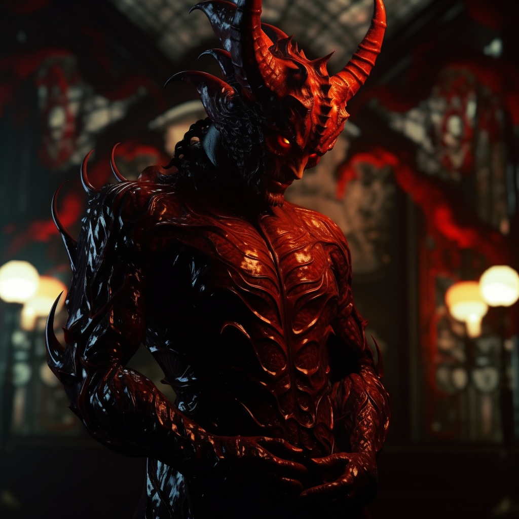 Devil with captivating curves and style