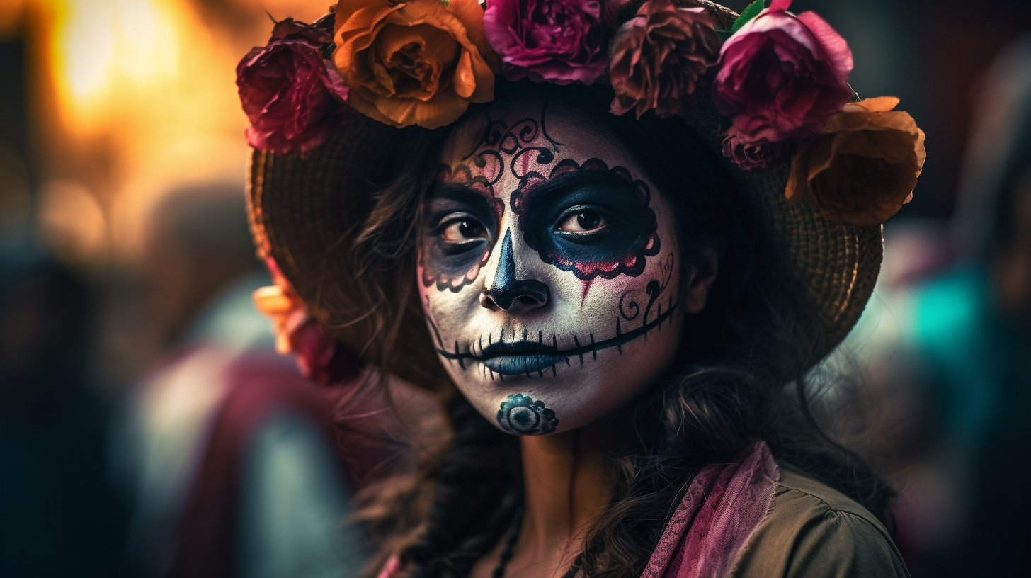 Colorful celebrations during Dia de los Muertos