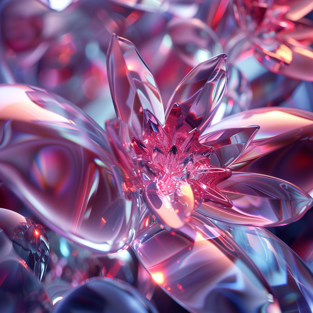 Stunning Diamond Fluid Background with Beautiful Flower Patterns