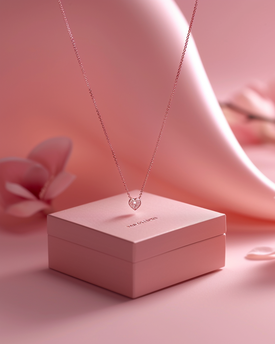 Diamond Necklace in Luxury Box