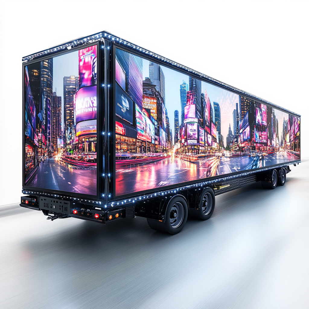 Ute Towing Digital Billboard Trailer