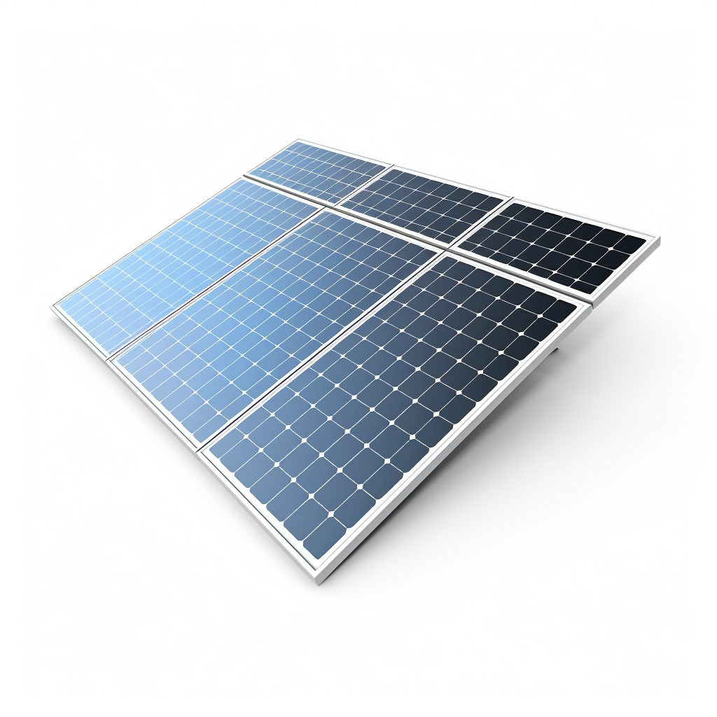 Solar Panel Illustration Isolated White Background