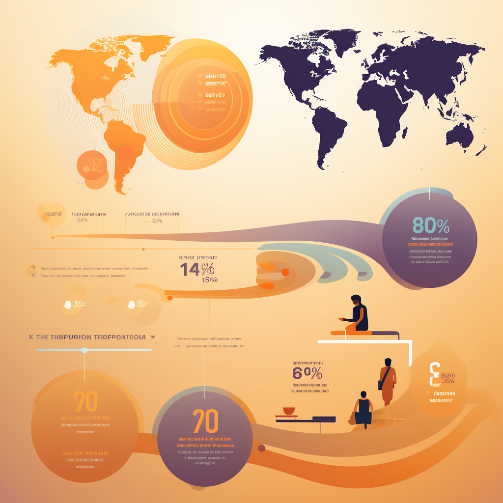 Digital nomad economy growth infographic