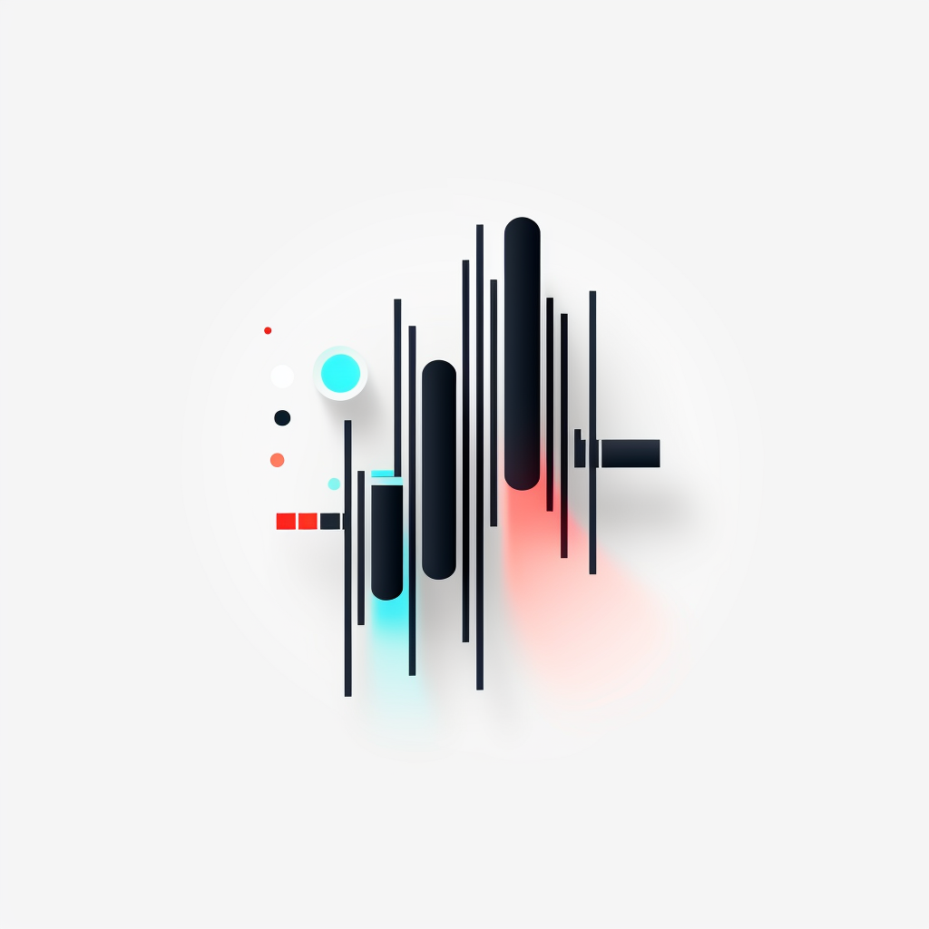 Minimalist digital pillar circuit logo design