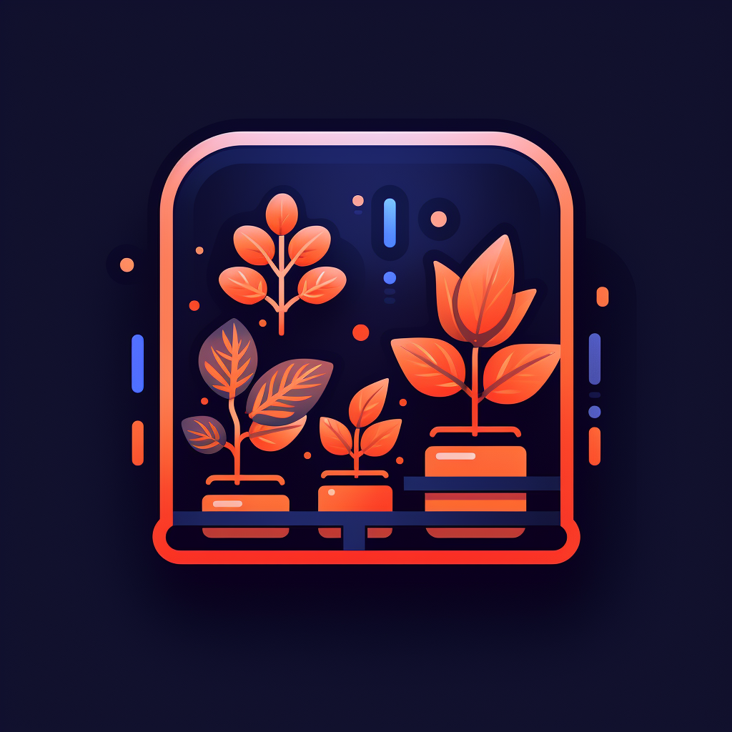 Simple Icon of Digital Shop Plants