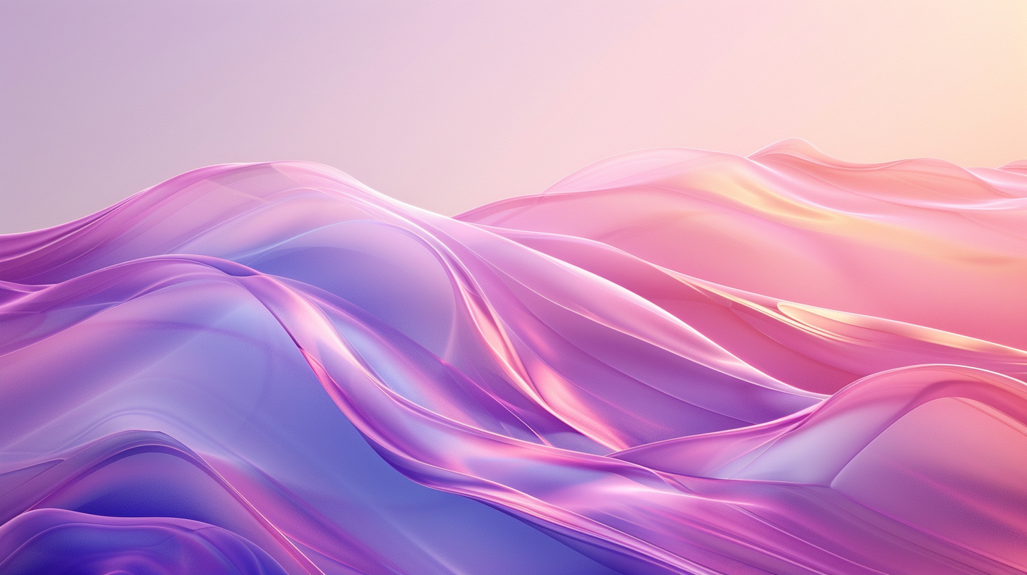 Vibrant pink purple wave digital art