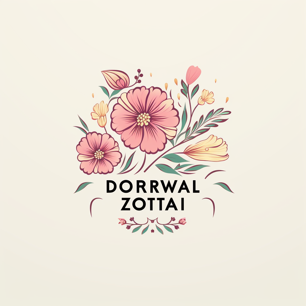 DigitalWorxZA Shop Logo with Floral Theme