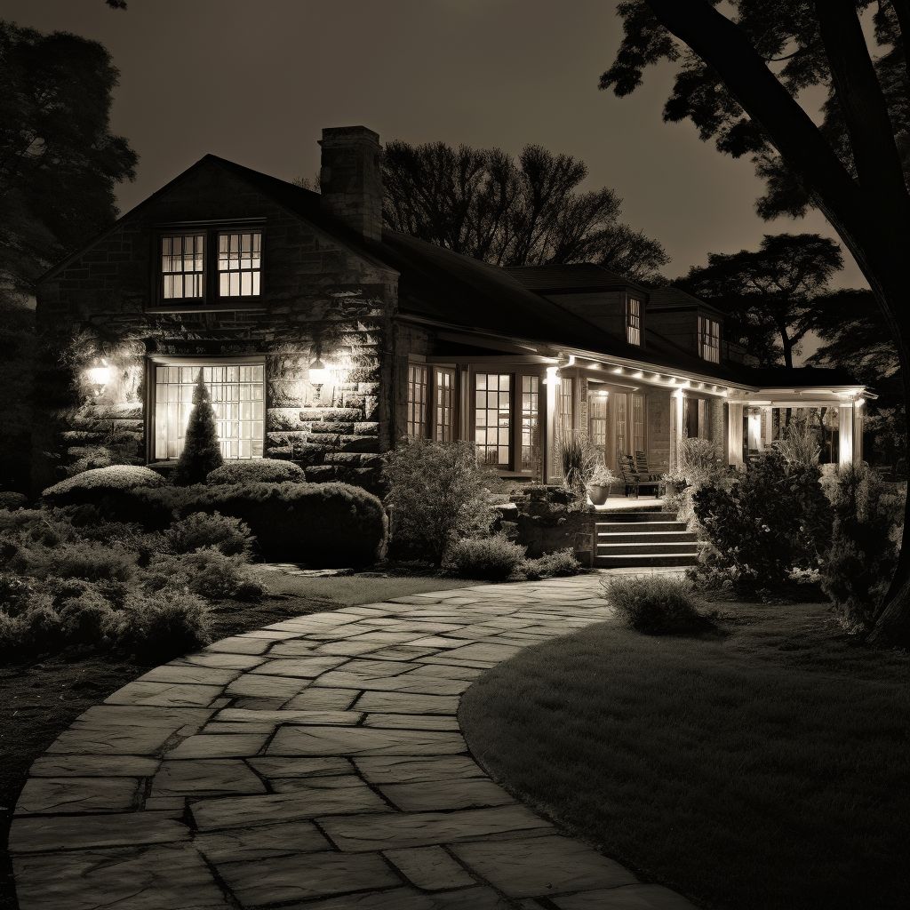 Vintage speakeasy ambiance with wide lawn