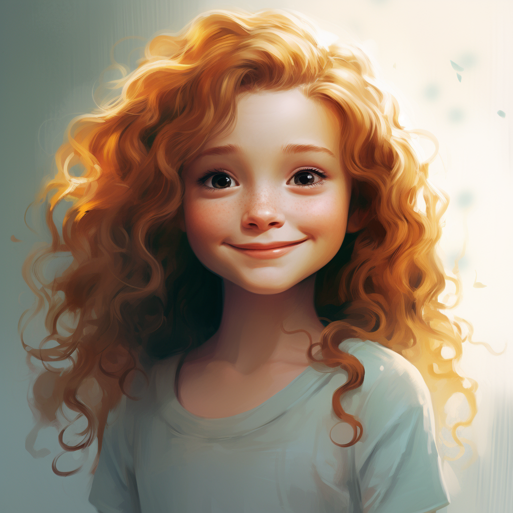 Adorable dimples in cute illustration