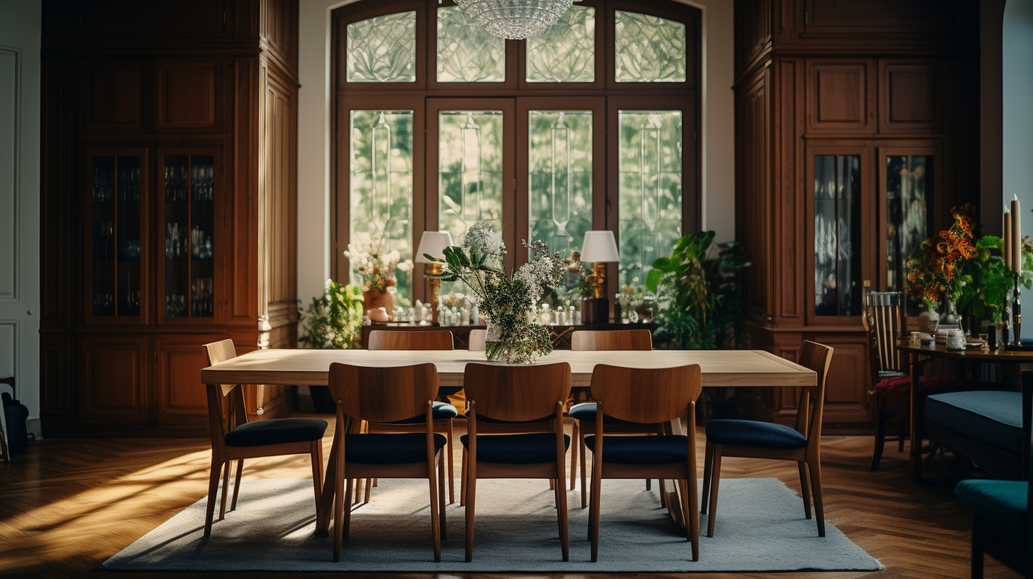 Hyper Realistic Dining Room in Elegant House