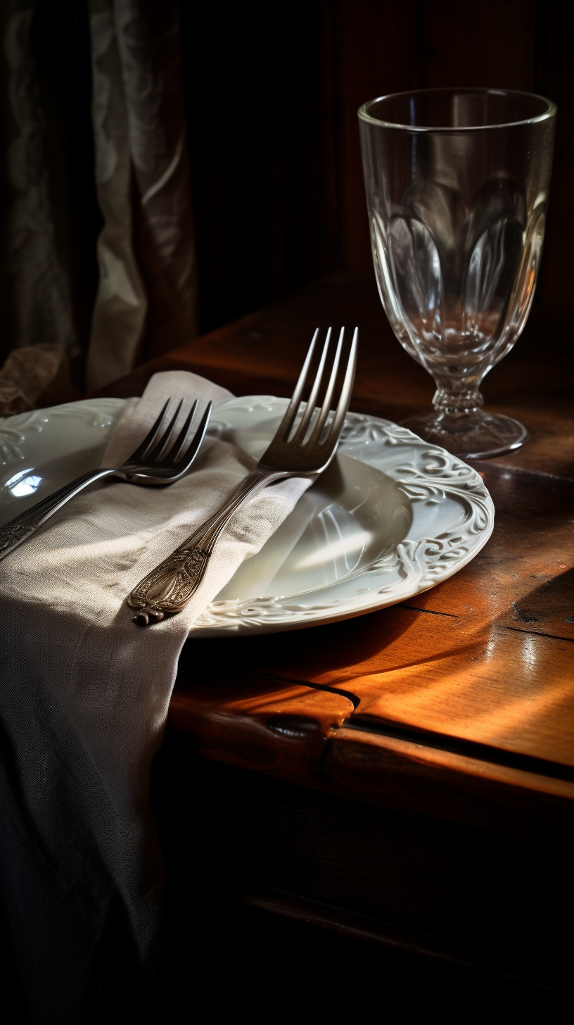 A beautiful dining table scene