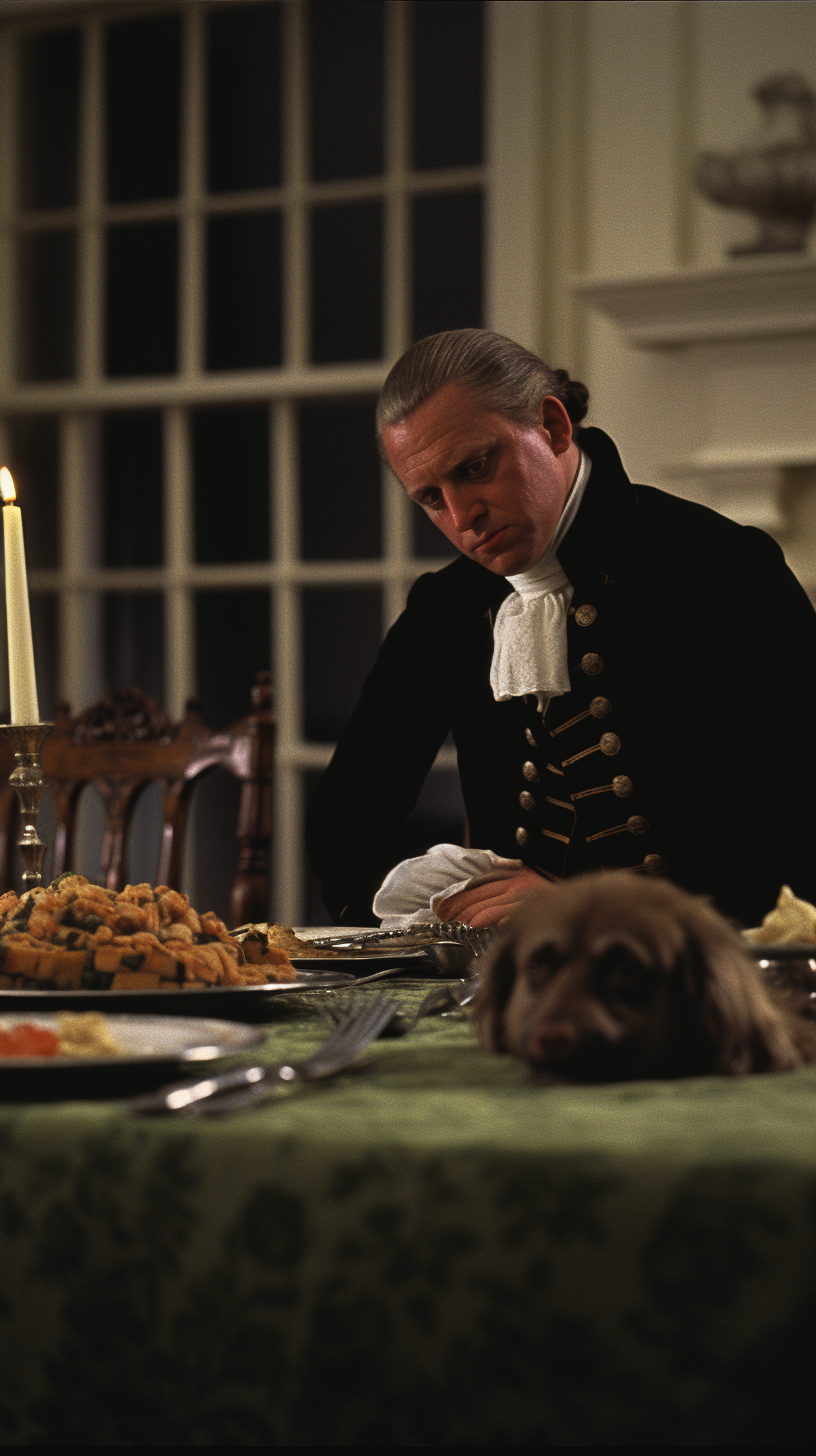 Turkey on Dinner Table - 18th Century