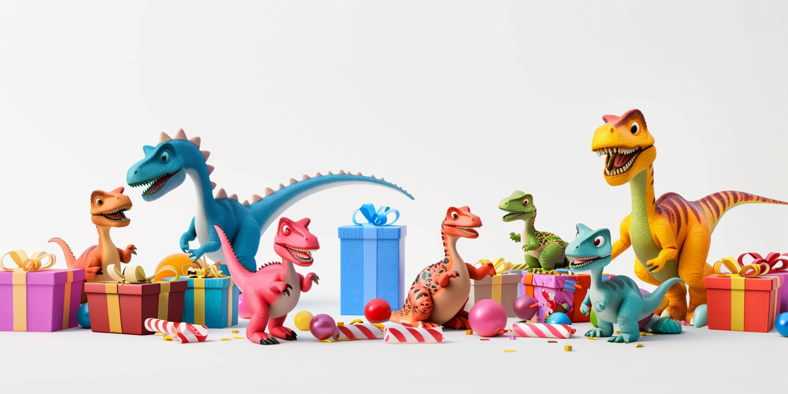 Cute Dinosaur Babies Birthday Play