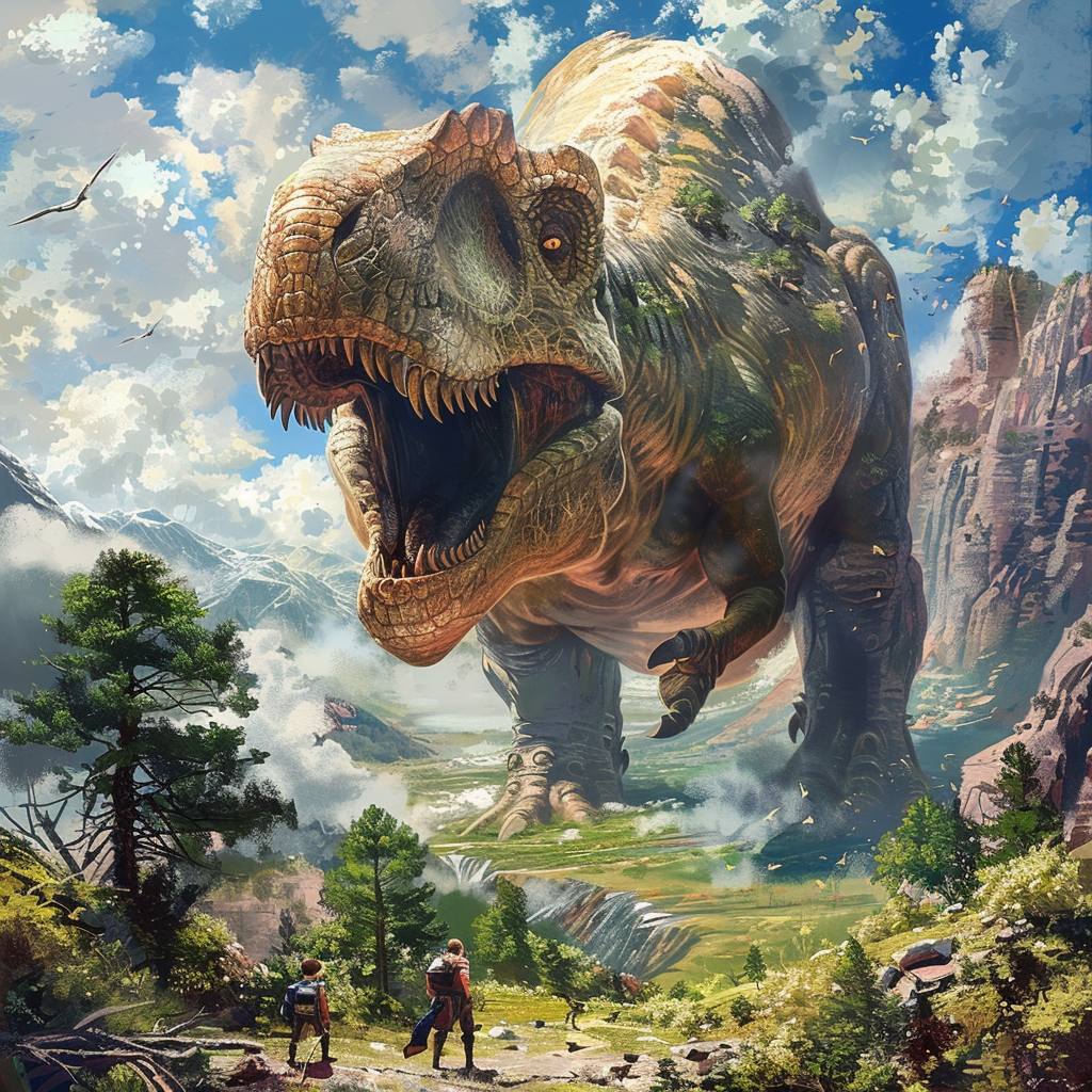 dinosaur size doubling art